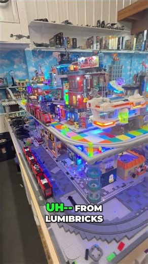 City Update! Massive Project Complete🎆 Tram/Monorail & Neon Vibes ✨#Lego #legocity #bricks #afol