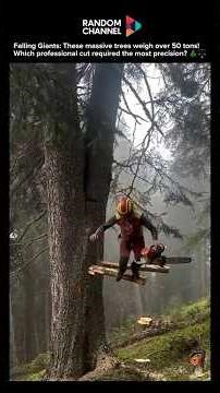 Falling Giants: Incredible Logging Skills & Massive Tree Crashes! 🌲🔥