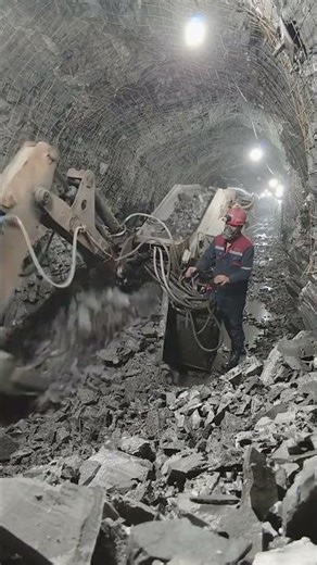 Up-Close Look At Underground Mining: Shale Rock Excavation In A Mine