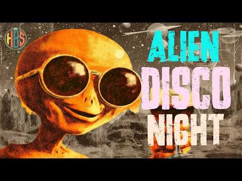 Alien Disco Funk Mix 🛸 Retro Jazz Groove & Cosmic Night Drive | Chill Wine Vibes