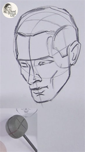 Tips for drawing loomis portraits easily #LoomisMethod #shortart
