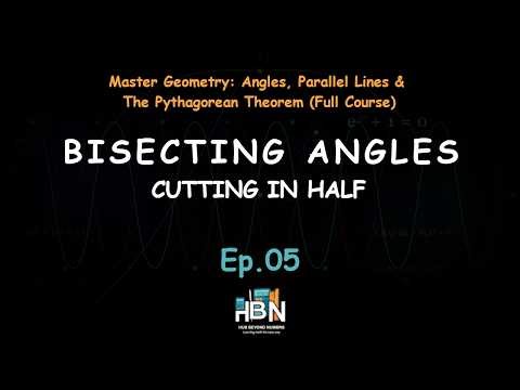 How to Bisect an Angle | Compass and Ruler Geometry Construction
