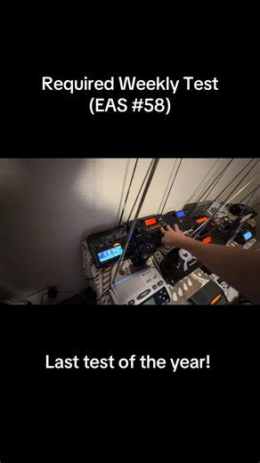 Required Weekly Test of Emergency Alert System