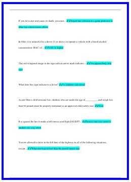 BMV Temps Practice Test 1 Questions and Answers Already Graded A2178 636x882