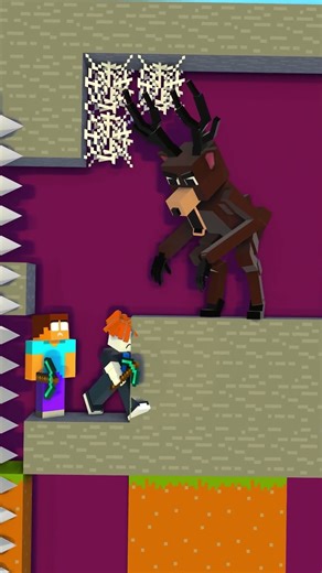 Help HEROBRINE and BACON Escape DEER in ROBLOX x MINECRAFT MAZE Challenge - 99 Nights in The forest