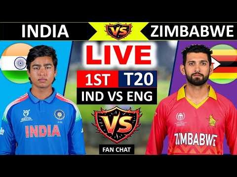 India vs Zimbabwe, 1st T20 Match | Live Cricket Score and Fan Chat | IND vs ZIM | Cricket Match