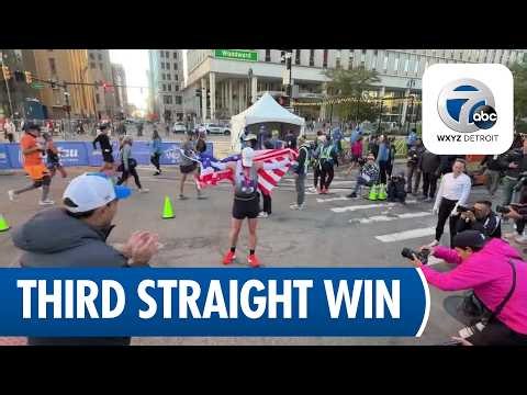 Andrew Bowman breaks 46-year-old Detroit Marathon record with third straight win