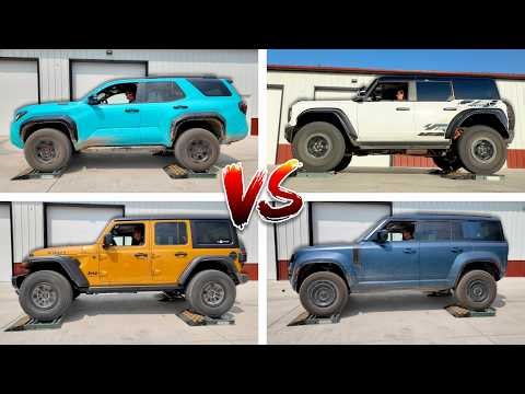Jeep Wrangler vs Ford Bronco vs Toyota 4Runner vs Land Rover Defender: What's the BEST 4x4 System?