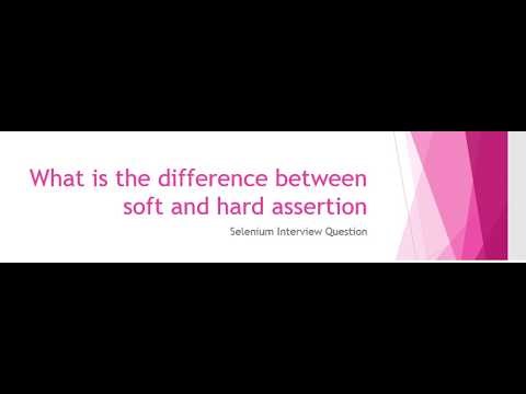 What is the difference between soft and hard assertion | Selenium Interview Question | #java