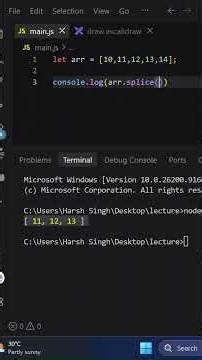 JavaScript Course 2026 | Lecture 42 | slice & splice Methods in JavaScript | Beginner to Advanced