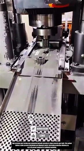 High Precision Gear Forming Process Using Automated Hydraulic Press Machine