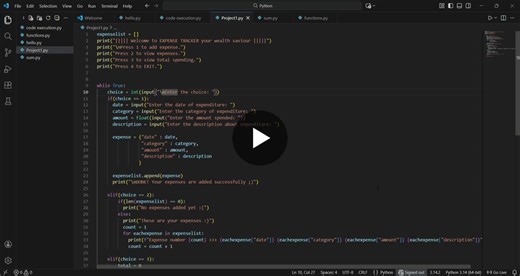 Python Expense Tracker with Core Logic | Ajinkya Gaikwad posted on the topic | LinkedIn