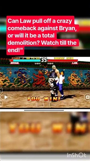 Bryan vs Law Epic Fight! 😱 Who is your favorite fighter? #shorts #tekken"