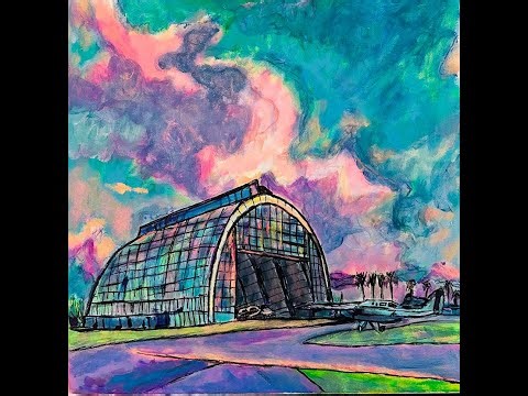 “Azure Dreamscape of Hangar One”