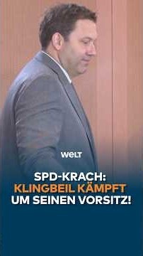 SPD-Krach: Klingbeil kämpft um seinen Vorsitz!
