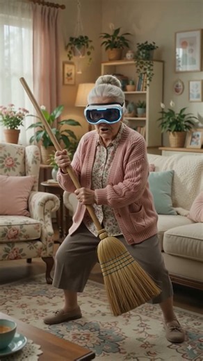 POV: Grandma enters the Metaverse... 🥽#shorts #scary #funny #trending #mrbeast #viral