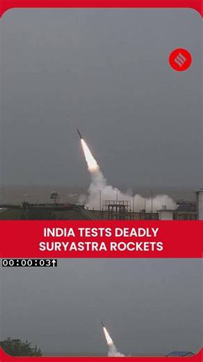 Big Defence Boost! India Tests Deadly Suryastra Rockets Successfully
