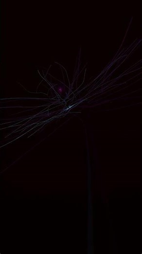 I built the most common neuron in the human brain #neuroscience #blender3d #animation