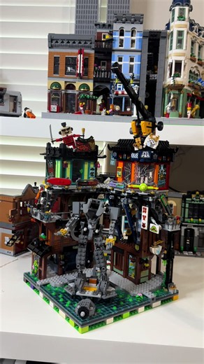 Lego ninjago added to the city. #lego #legocity #ninjago #buildwithme #backlog