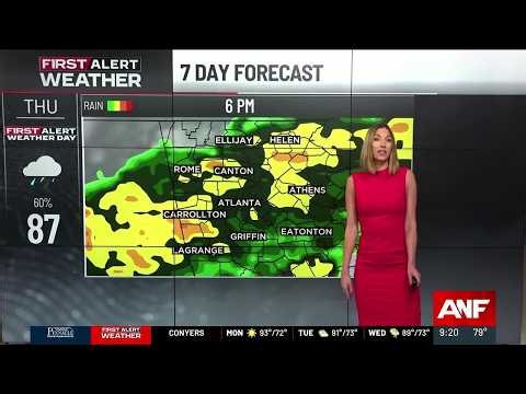 First Alert Forecast: Hot and mostly dry today, tropical moisture arrives later this week