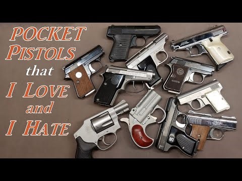 My Mouse Gun Collection - Which Two of These Pocket Pistols Do I Hate The Most?