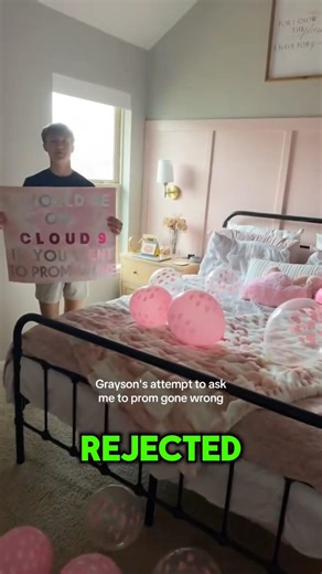 Boy Asks Crush To Prom & Gets Rejected 😔💐💔 #prom