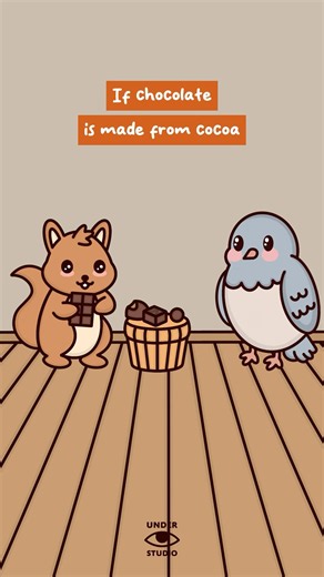 Can’t Argue With That Logic 🍫 Birdie & Squirrel | Comedy Animation Meme | If Chocolate Is Made From
