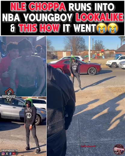Nle choppa runs into NBA YoungBoy Lookalike in Memphis & this how it went😭 | Raphouse TV
