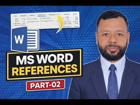 Microsoft Word Tutorial in Bangla | Part-02 | Reference | How to use reference in MS Word