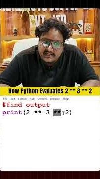 How Python Evaluates 2 ** 3 ** 2 🤯 | Operator Precedence Explained | Python Trick