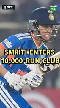Smriti Mandhana Rewrites History, Becomes Fastest Woman To Reach 10,000 International Runs
