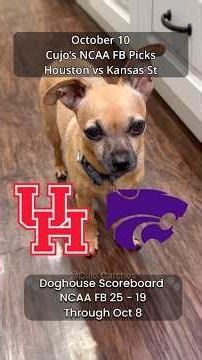 Cujo’s College Football Picks | Houston vs Kansas State 🏈 10-10-2026 #CujoCatches