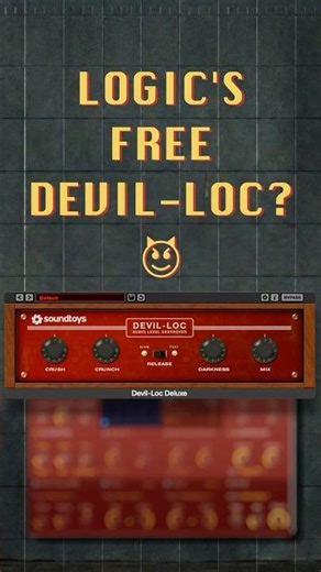 How to "Devil Loc" your drums for FREE in Logic Pro #logicpro #soundtoys #musicproduction