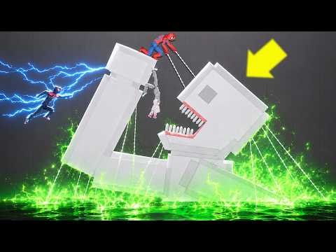 Spider-Man Saves Spider-Gwen From a Human Titan l People Playground