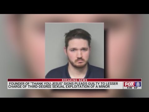 Man known for ‘Thank You Jesus’ signs pleads guilty to third-degree sexual exploitation