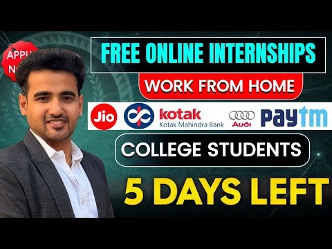 Free Online Internships 2025 😍 Work From Home Internship - Dream Companies Hiring | Limited Time