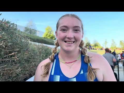 Corynn Smith of Lancaster Desert Christian 1st Place Girls Invitational Discus Throw Mt. SAC Relays