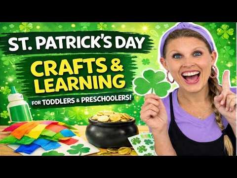 Toddler & Preschool Learning | St. Patrick’s Day Fun🍀 Mystery Box, Rainbow Craft & Playdough