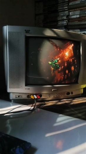 my crt tv set-up #crt #anime #crttv #vintagete #vintagetechnology