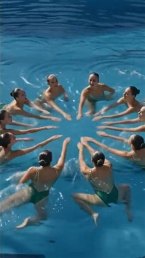 Swimming dance, commonly known as artistic or synchronized swimming.