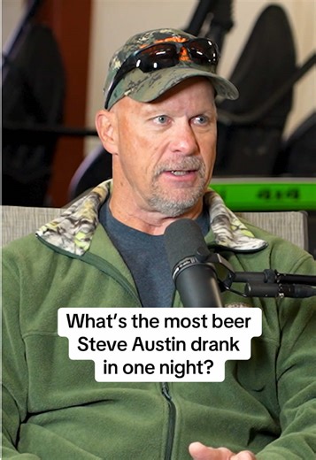 WWE Hall of Famer Steve Austin reveals the most he drank in one night #SteveAustin #WWE #beer #wrestling