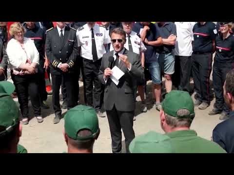 Macron pledges to replant historic woodland after wildfire