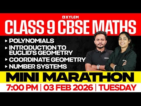 Class 9 CBSE Maths | Polynomials, Euclid, Coordinate Geometry, Number Systems | Class 9 CBSE Maths