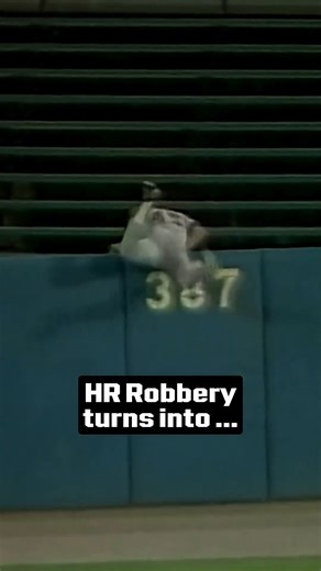 Is this the best catch that wasn't officially counted as one?! #mlb #baseball #throwback #highlights #reels | MLB Throwbacks