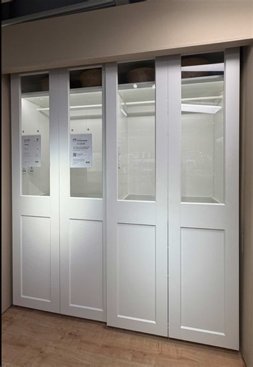 Closet system shopping: sliding-door vs open closet system