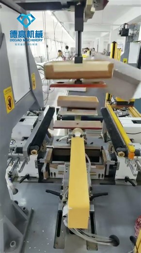 Servo Cam Forming Machine | Round Corner Wooden Box Making Process#formingmachine #wrappingmachine