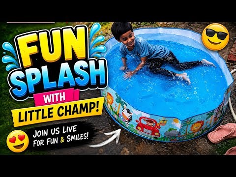🌊 Mehul's Fun Splash Time LIVE 😄 | Water Pool Masti & Happy Moments 🏊‍♂️ #shortsfeed #live