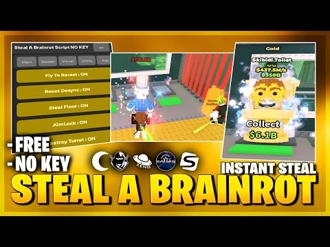 ⭐ Steal A Brainrot Script NO KEY | Brainrot Spawner, Anti Hit, Instant Steal, Desync, Lag Server!