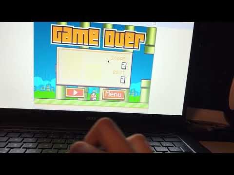 Playing flappy bird in scratch￼