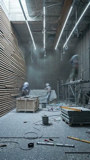 Future Luxury Meeting Room Construction Timelapse – 3 Stages in Fast Motion (No Faces, Cinematic 8K)